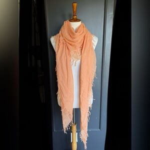 New Auth Chan Luu Cashmere and Silk Scarf Color: Apricot